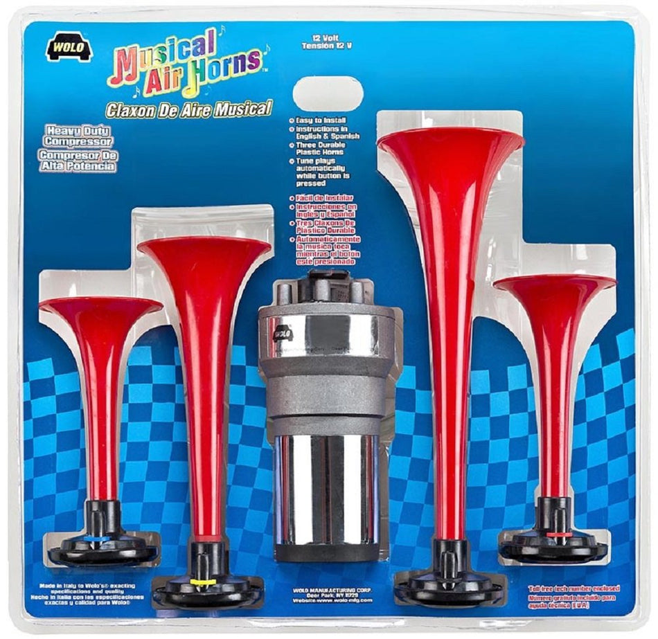 Wolo (420) Musical Horn - 12 Volt, Plays Wedding March