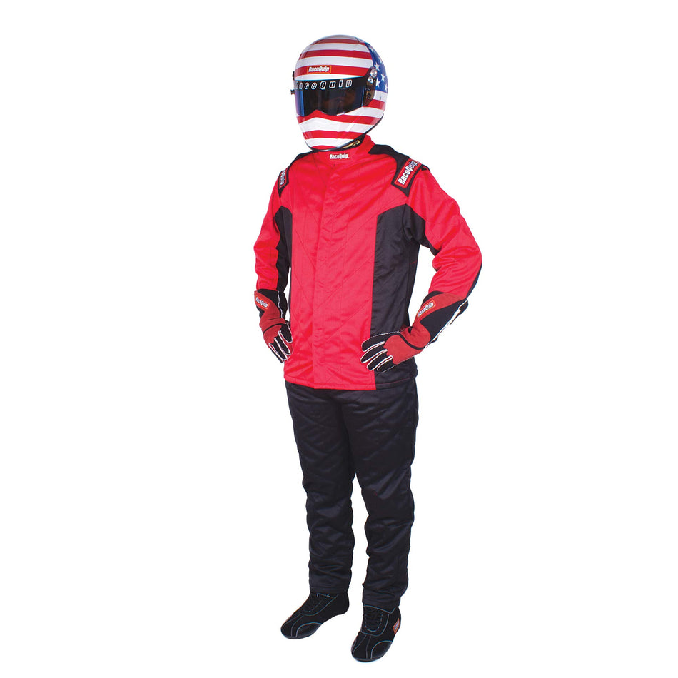 RaceQuip Nomex Multi Layer Racing Driver Fire Suit Jacket SFI 3.2A/ 5 Red X-Large 91619169