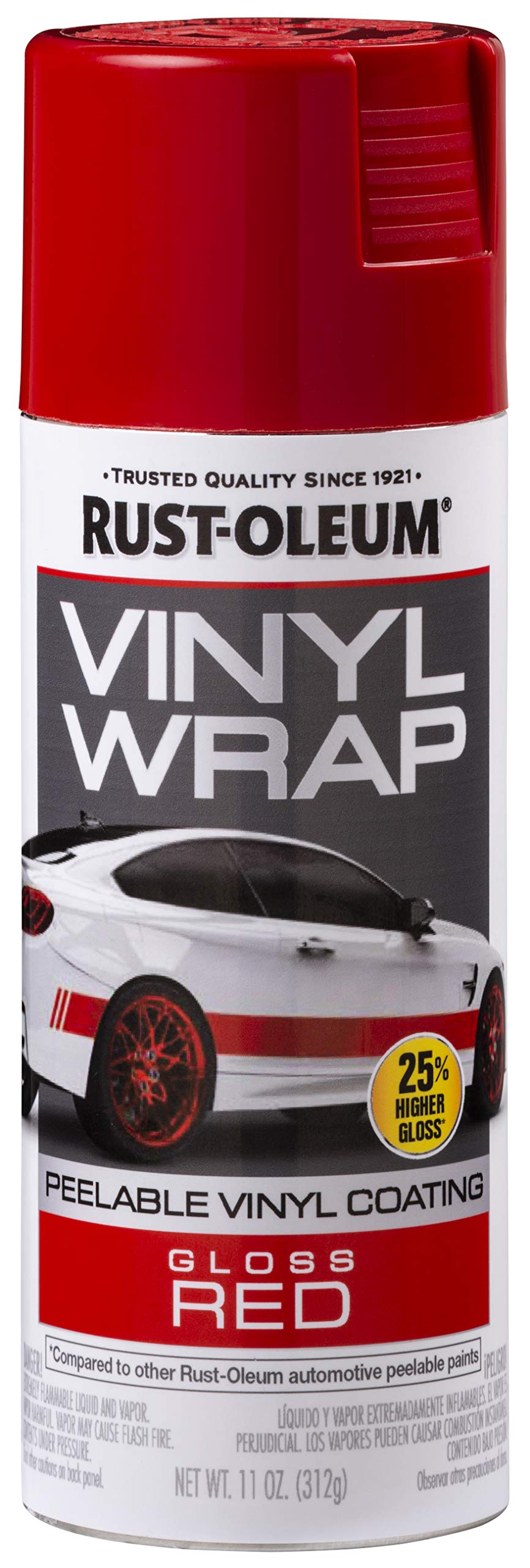 Rust-Oleum Automotive 352726 Rust-Oleum Vinyl Wrap Spray, Red, 11 Ounce (Pack of 1)