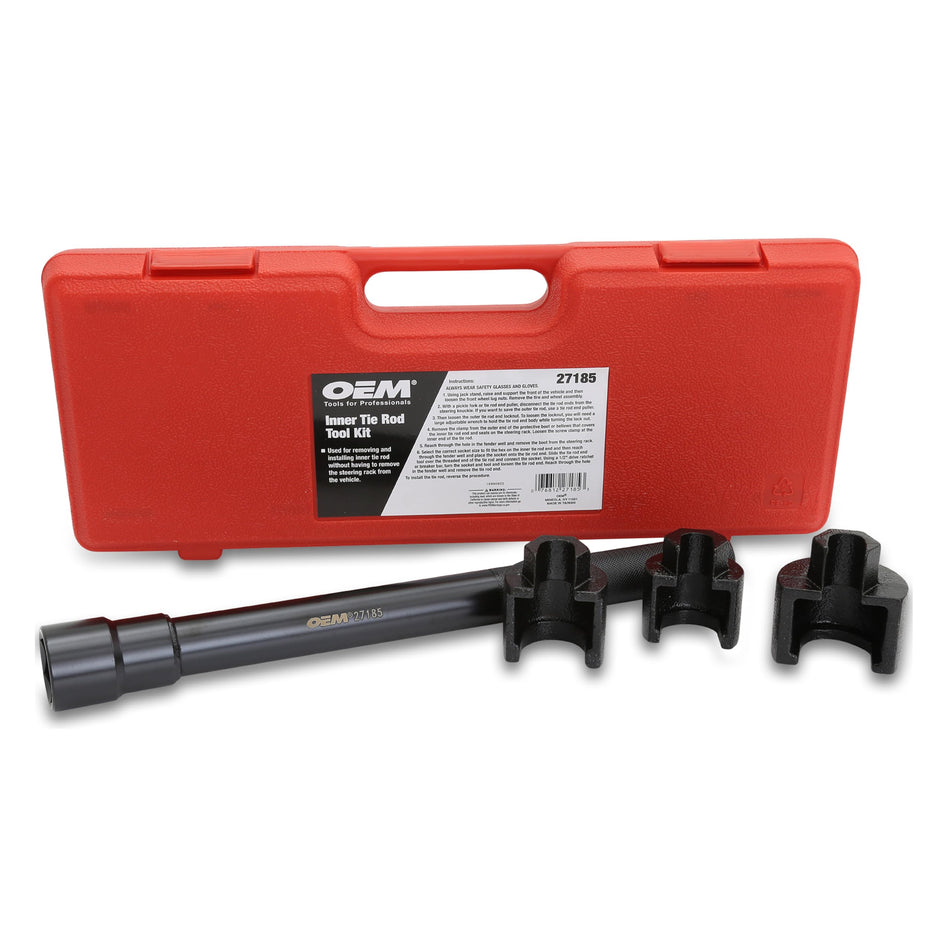 OEMTOOLS 27185 Inner Tie Rod Tool Kit, Tie Rod Remover Set, Inner Tie Rod End Tool Kit, Works on Most Cars, Tie Rod Repair Kit, Heavy Duty Tie Rod Kit