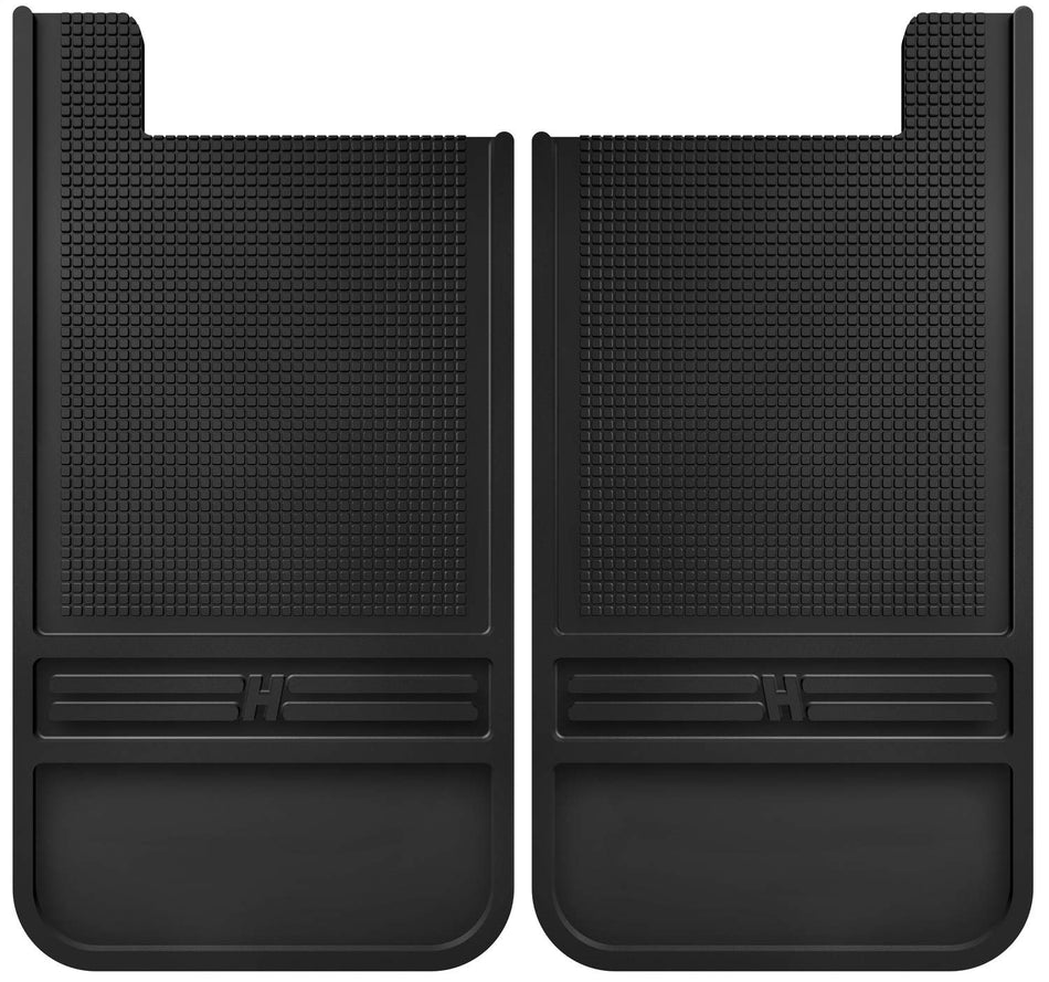 Husky Liners Universal MudDog Mud Flaps  Rubber Rear Mud Flaps - 12 w/o Weight - Black  55100, 12 X 22