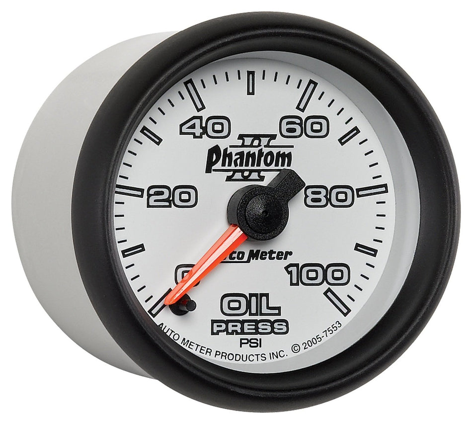 Auto Meter 7553 Phantom II Electric Oil Pressure Gauge