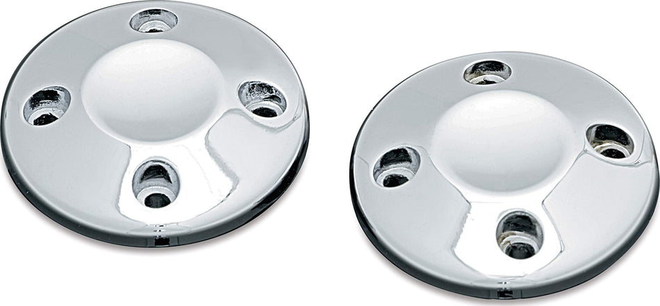 Kuryakyn 6244 Motorcycle Accent Accessory: Handlebar ISO Grip End Caps, Chrome, Pack of 1