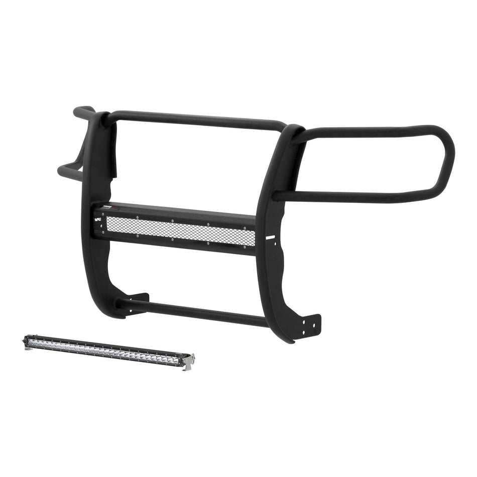 ARIES 2170001 Pro Series Black Steel Grille Guard with Light Bar, Select Toyota Tacoma
