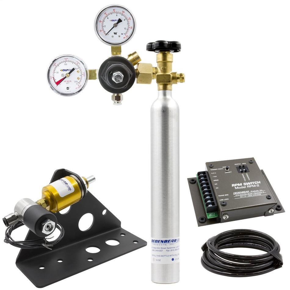 Auto Meter AS3K Shifter, CO2 (Dedenbear Kit, Co2 Bottle & Rpm Switch, 2 Speed, Quarter stick Ii)