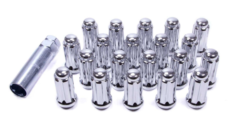 Gorilla Automotive 26103HT Small Diameter Duplex Acorn Chrome 5 Lug Kit (14mm x 2.00 Thread Size) - Pack of 20