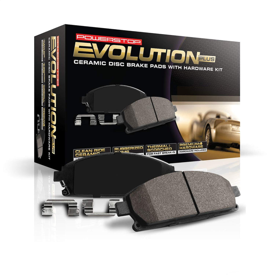 Power Stop 17-531, Z17 Front Ceramic Brake Pads with Hardware