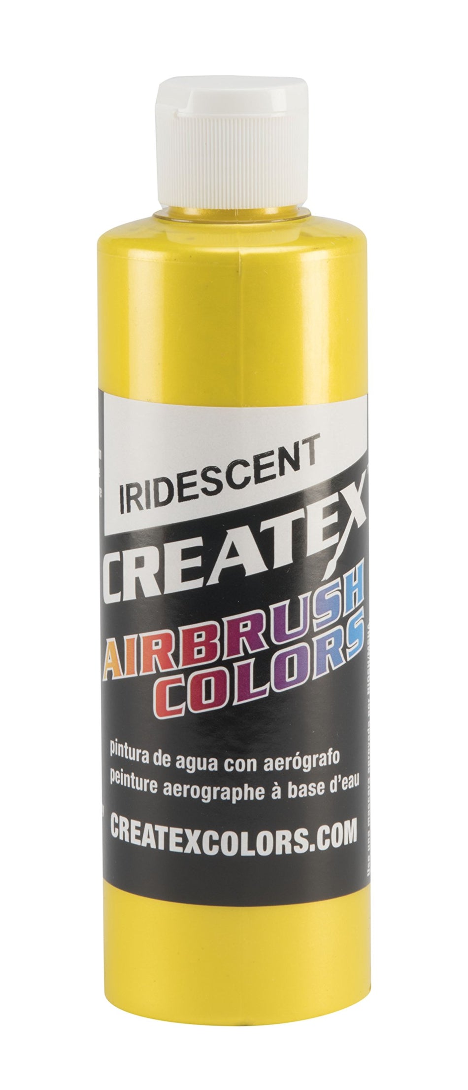 Createx Colors Paint for Airbrush, 8 oz, Iridescent Yellow