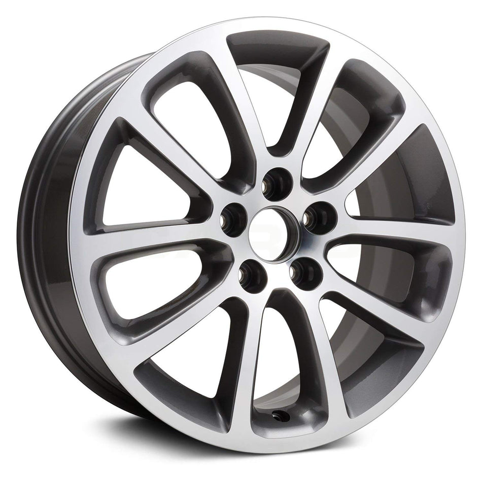 Replikaz - 5 V-Spoke Charcoal Gray 18x7.5 Alloy Factory Wheel - Replica