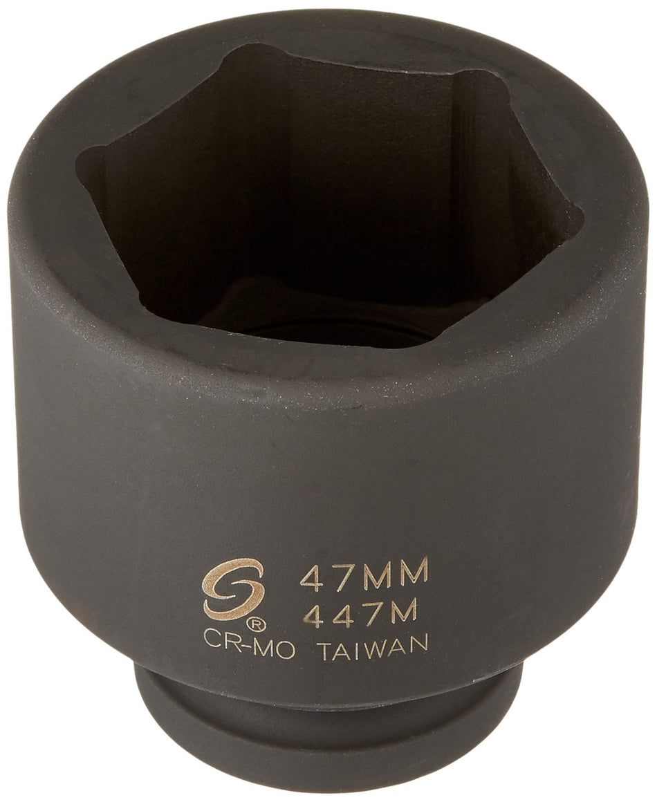 Sunex 447M 3/4 Drive Standard 6 Point Metric Impact Socket 47mm