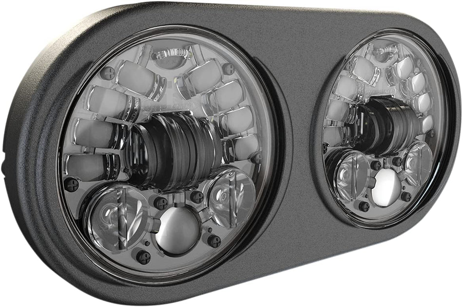 J.W. Speaker 0555131 Model 8692 LED High and Low Beam Adaptive Headlight with Black Inner Bezel, 1 Pack