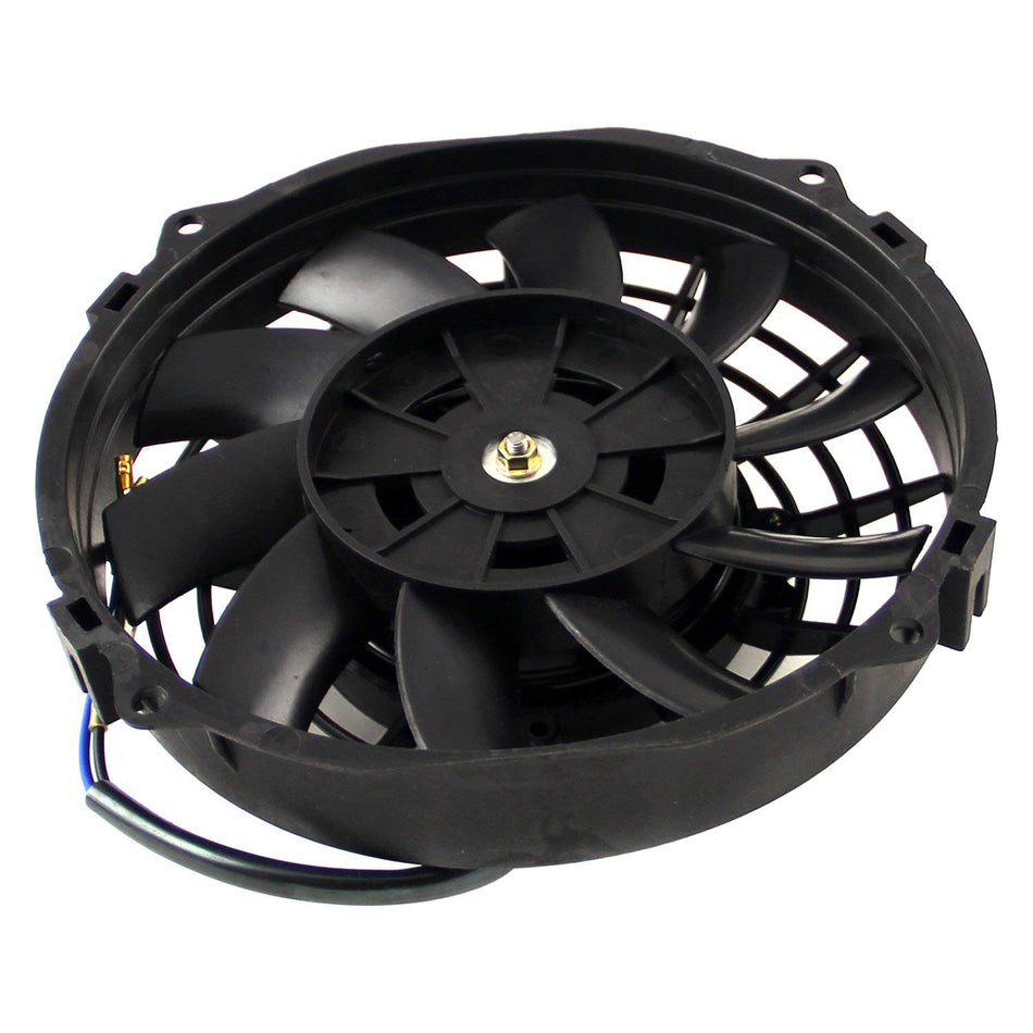 PCE by Speedmaster PCE185.1018 8 Reversable 12V S Blade Radiator Electric Thermo Fan