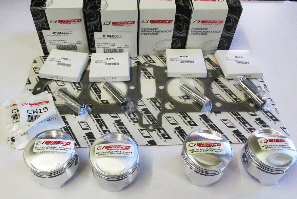 Wiseco Piston Kit +3mm 836cc (65mm) 10.25:1 (K836)