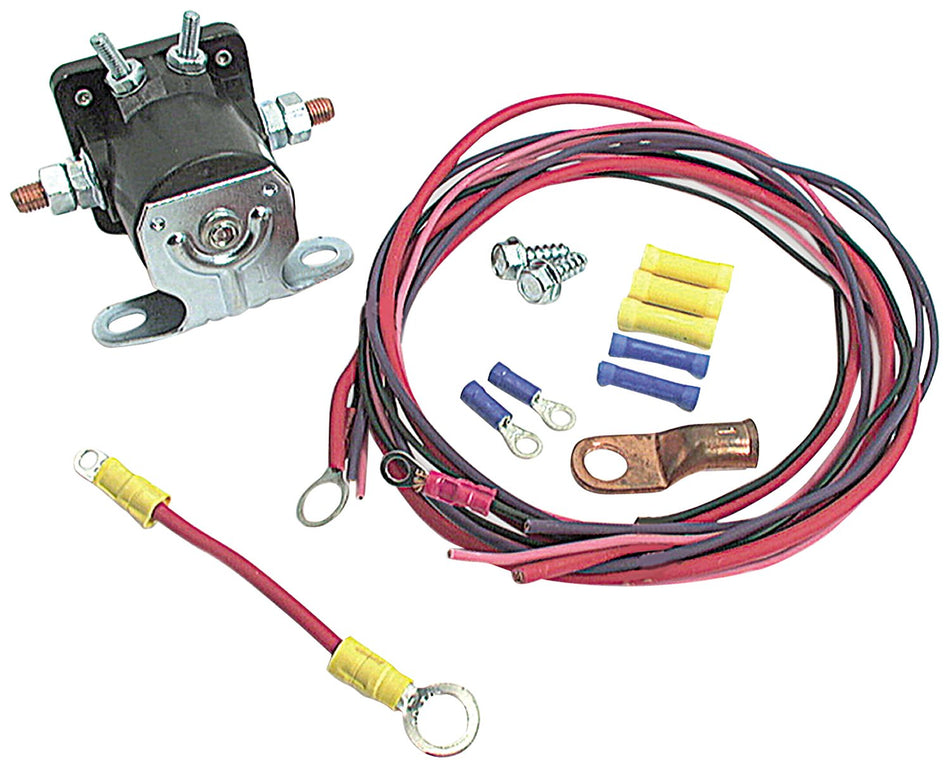 Allstar ALL76202 Solenoid Relocation Kit with Wiring Harness