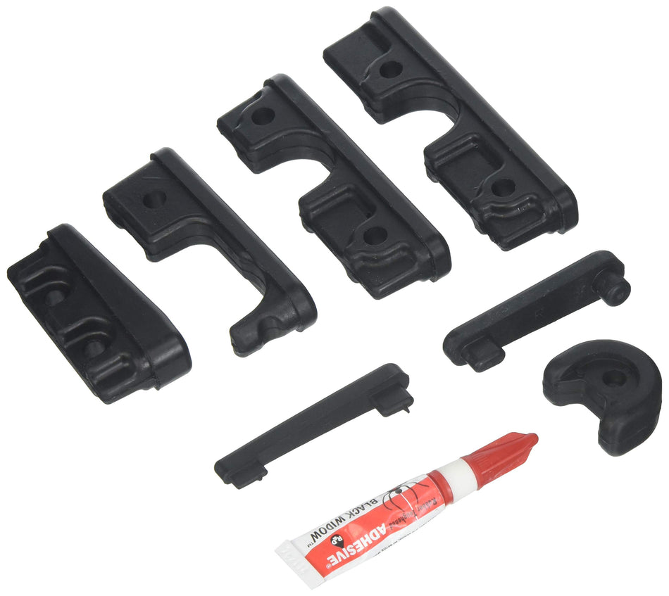 Kuryakyn 7010 Motorcycle Foot Control Component: Replacement Rubber Pad Set for Transformer Board Floorboards, Black