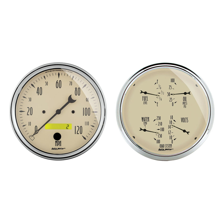 Auto Meter 1803 Antique Beige Street Rod Kit