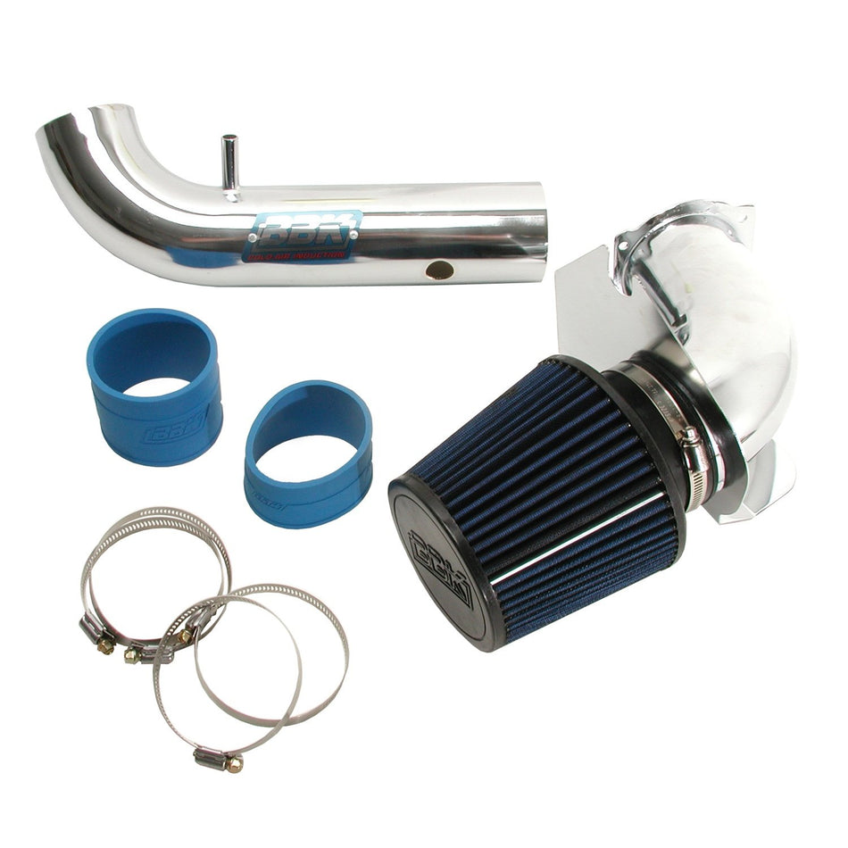 BBK Performance 1717 Cold Air Intake System - Power Plus Series Performance Kit for Ford Mustang 3.8L V6 - Fenderwell Style - Chrome Finish