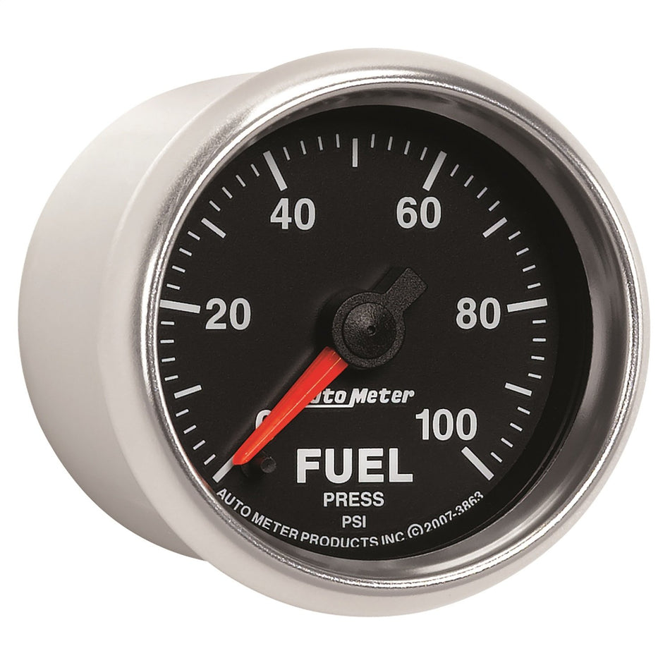 Auto Meter 3863 GS 2-1/16 0-100 PSI Full Sweep Electric Fuel Pressure Gauge