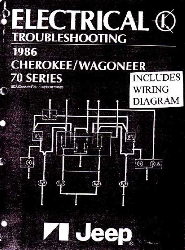 bishko automotive literature 1986 Jeep Cherokee Wagoneer Electrical Shop Service Repair Manual Book Engine