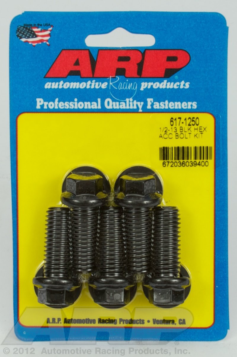 ARP (617-1250) Hex Oxide Bolt, Black