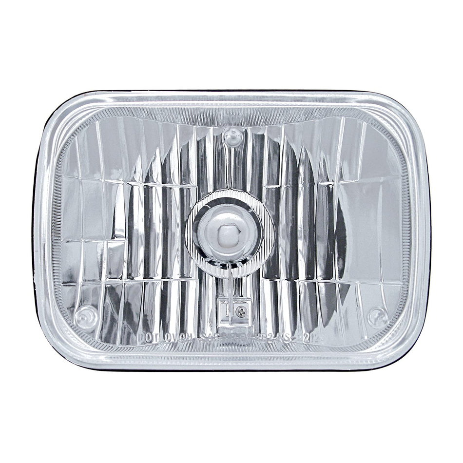 United Pacific 31389 ULTRALIT 5u201dx 7u201d Crystal Clear Glass Rectangular Headlight, Reinforced Reflector, Rugged Anti-Vibration Construction - ONE Unit