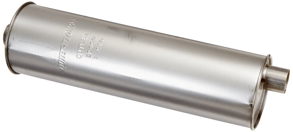 Walker Exhaust Quiet-Flow Stainless Steel 22460 Direct Fit Exhaust Muffler 2.25 Inlet (Inside) 2.25 Outlet (Inside)