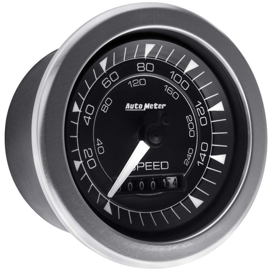 Auto Meter 8188 Gauge, Speedometer, 3 3/8, 160Mph, Elec. Programmable, Chrono