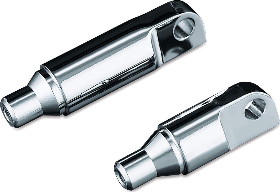 Kuryakyn 8064 Motorcycle Foot Control Component: 2-1/2 Male Mount ISO Footpeg Extensions, Chrome, 1 Pair