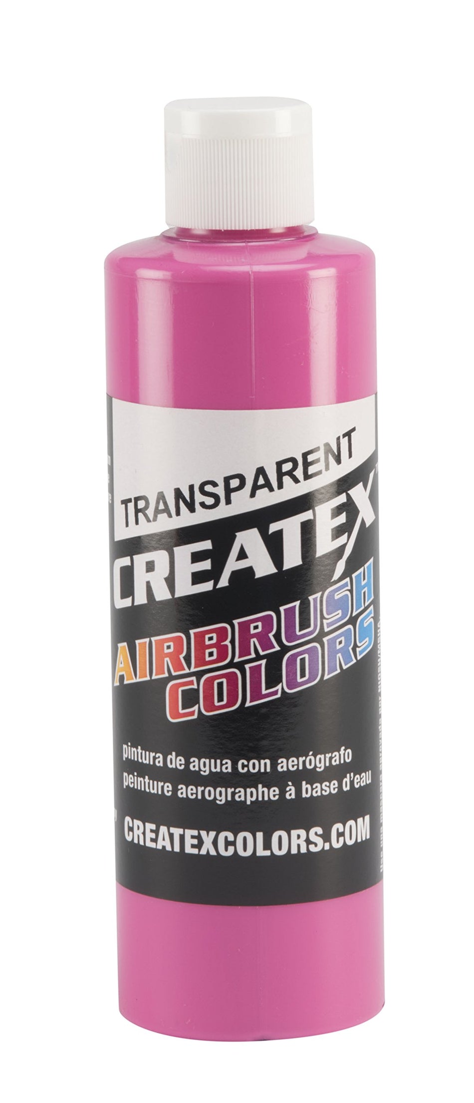 Createx Colors Paint for Airbrush, 8 oz, Transparent Flamingo Pink