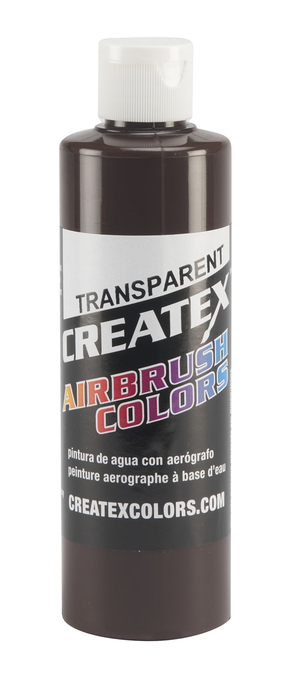 Createx Colors Paint for Airbrush, 8 oz, Transparent Dark Brown