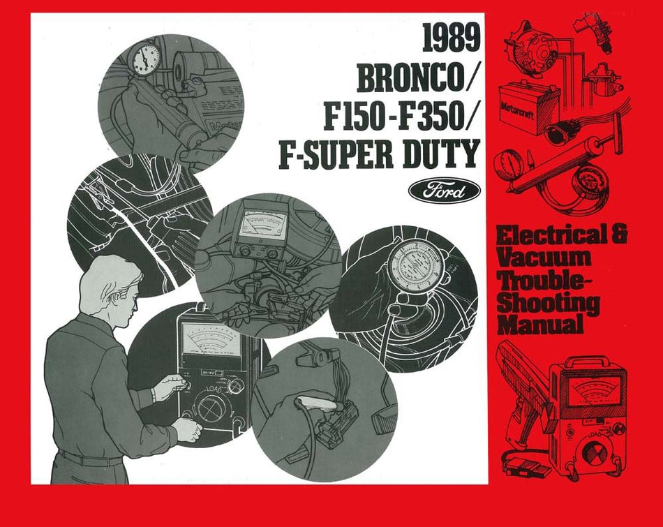 bishko automotive literature Electrical Vacuum Diagnostic Procedures Manual OEM for 1989 Ford F150-F350 Truck