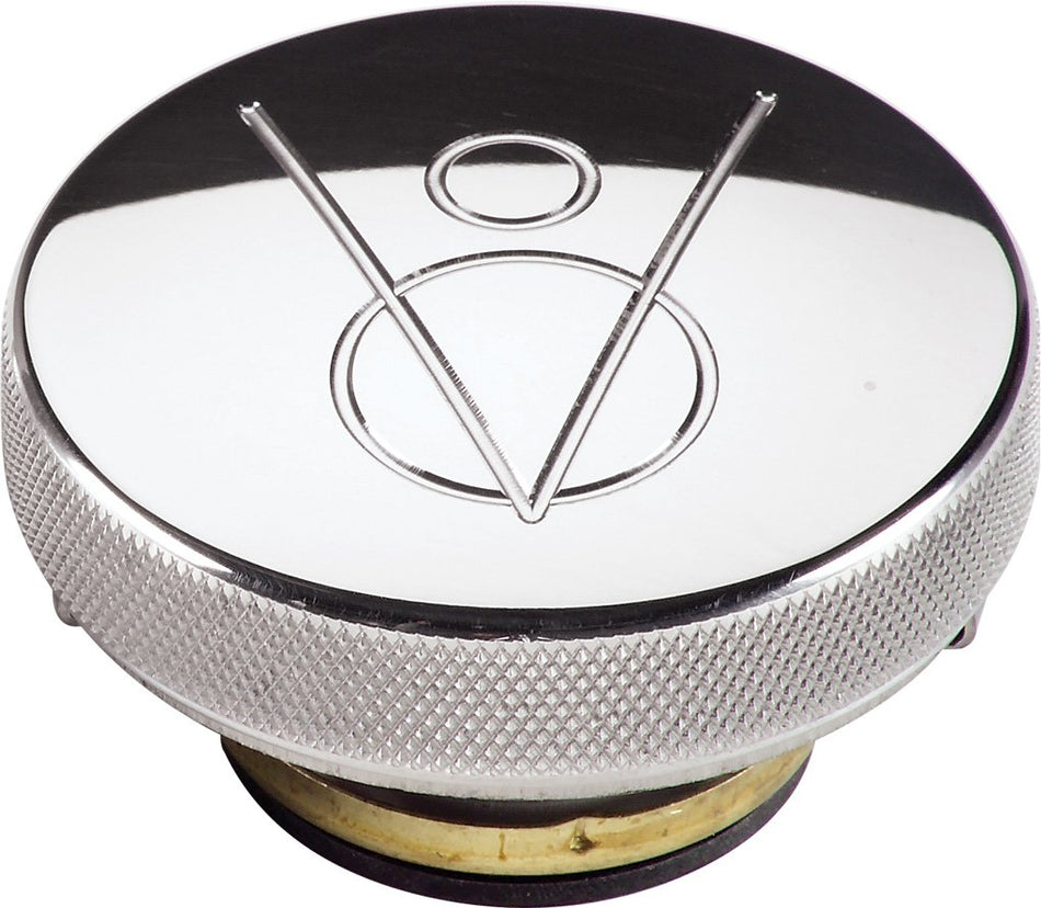 Billet Specialties 75420 14 lb. Polished V8 Logo Radiator Cap