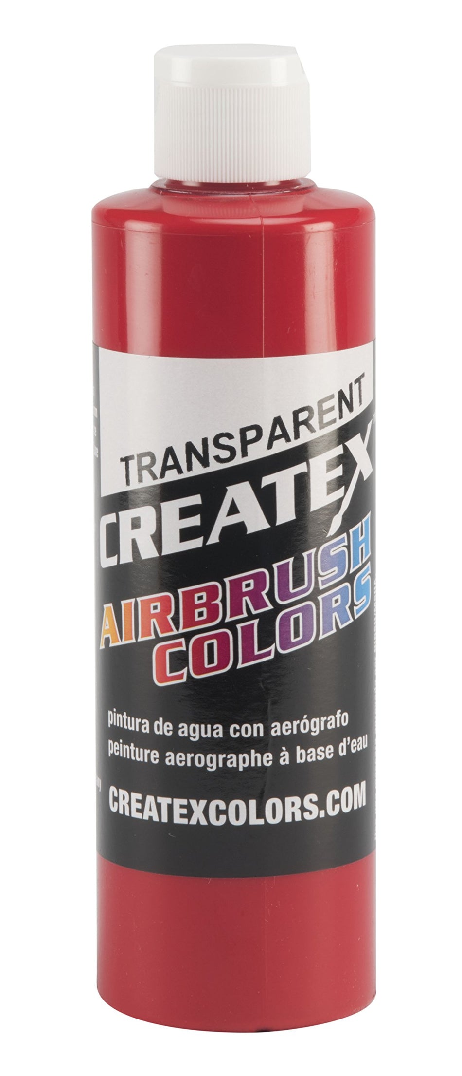 Createx Colors 5117-08 Paint for Airbrush, 8 oz, Transparent Brite Red
