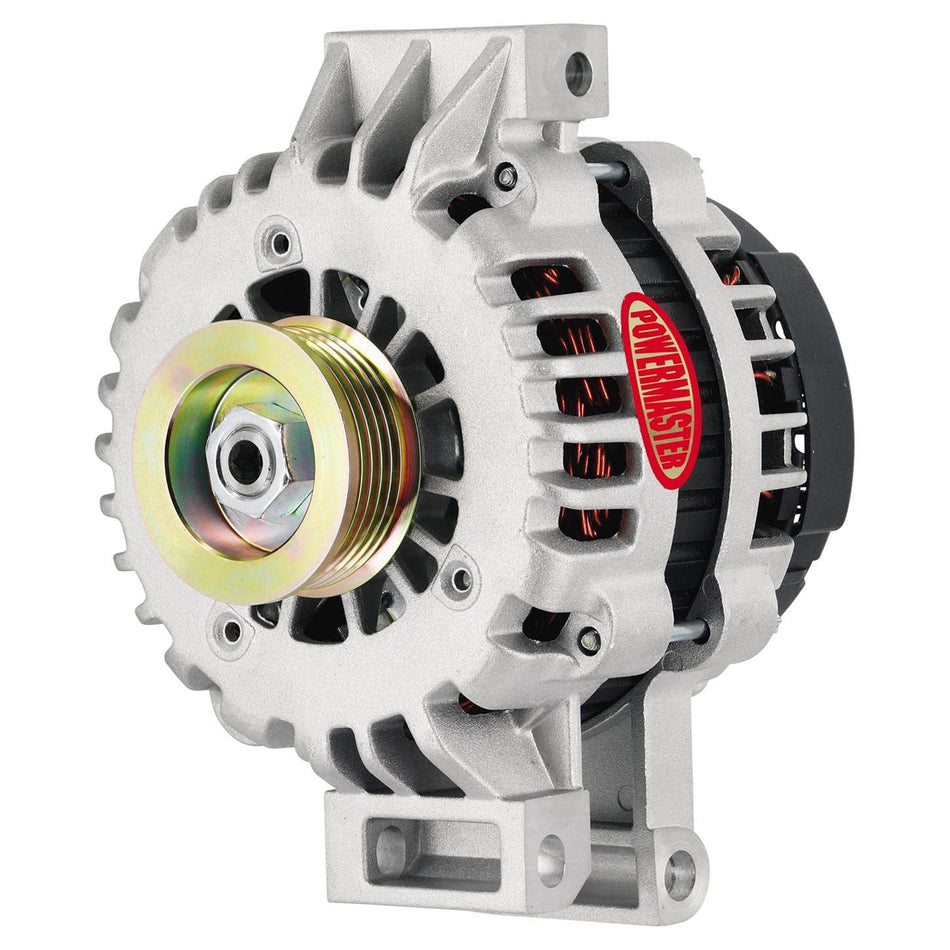 Powermaster 8290 Natural Alternator (AD244 165A 6 Groove Pulley Trans Mating with 4 pin OE Hookup PLFS)
