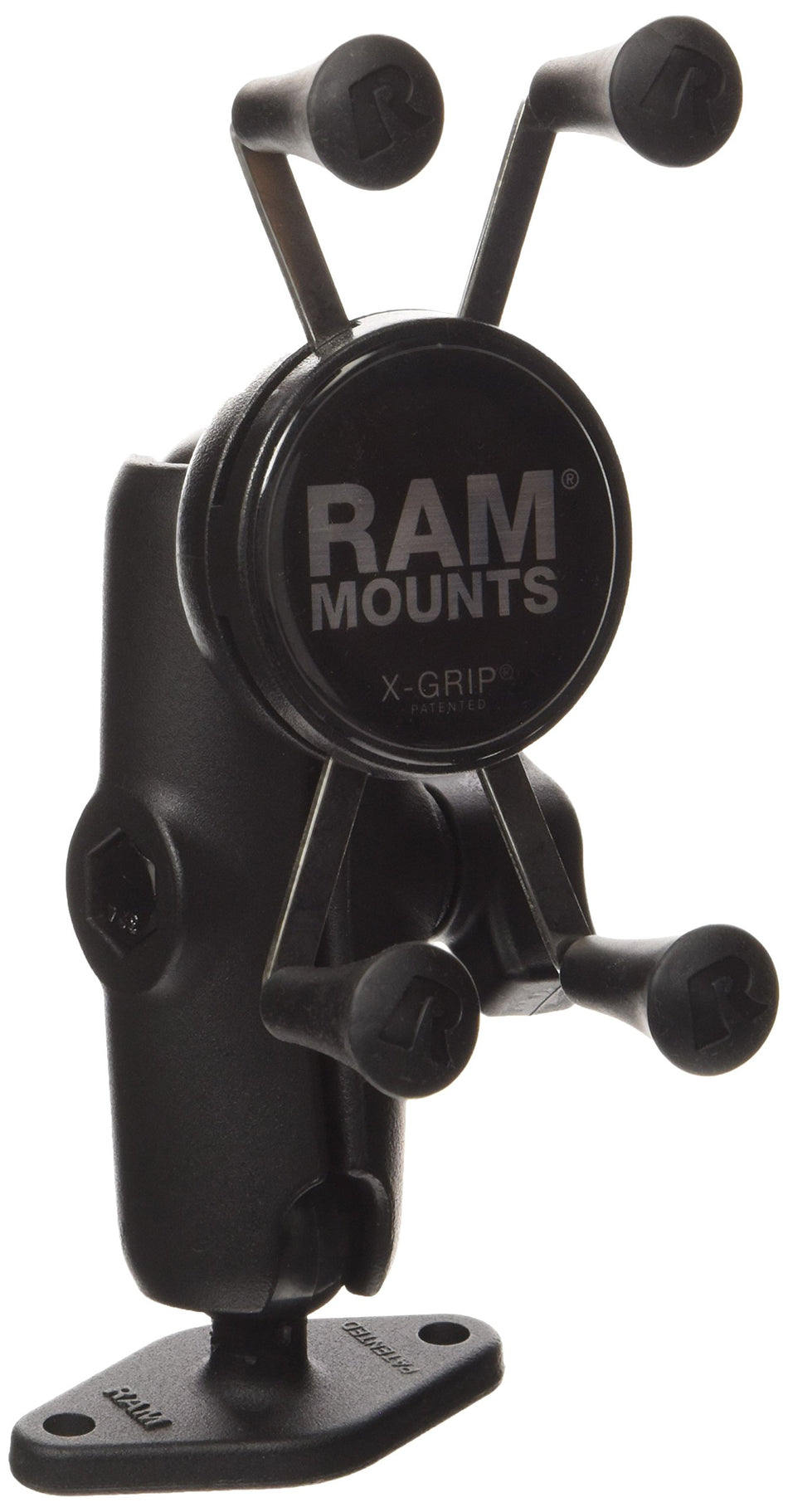 Ram Mount 1-Inch Diameter Ball Mount with Diamond Base and Universal X-Grip Cell/iPhone Holder - Non-Retail Packaging - Black