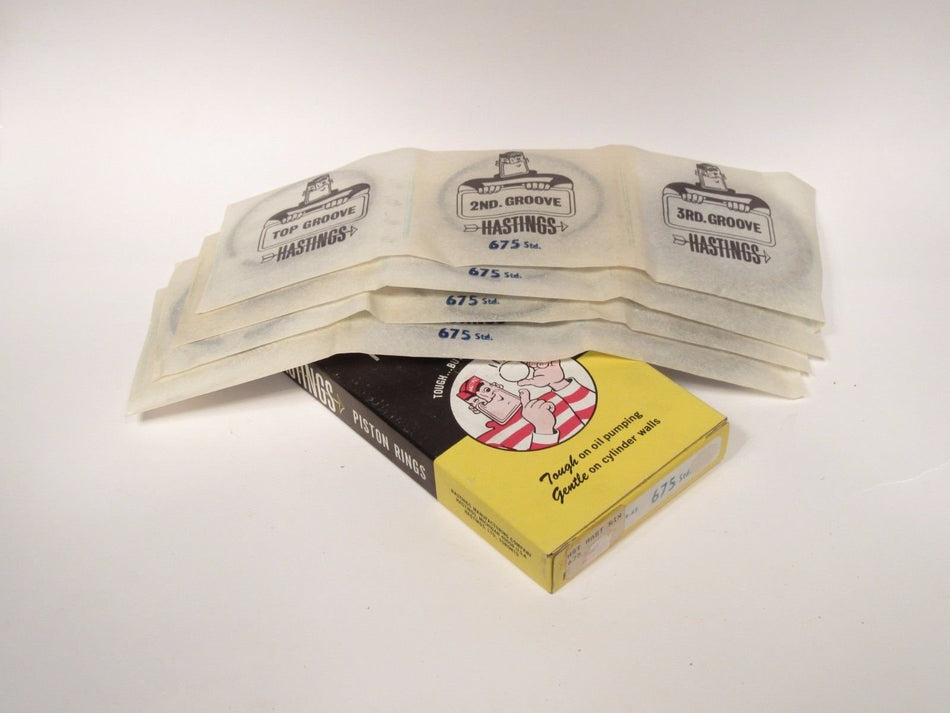 Hastings 675 4-Cylinder Piston Ring Set