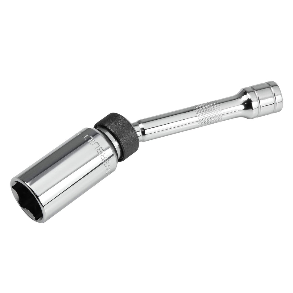 Powerbuilt 641853 3/8 Dr. 6 Pt. Magnetic Swivel Spark Plug Socket, 13/16 x 6 L