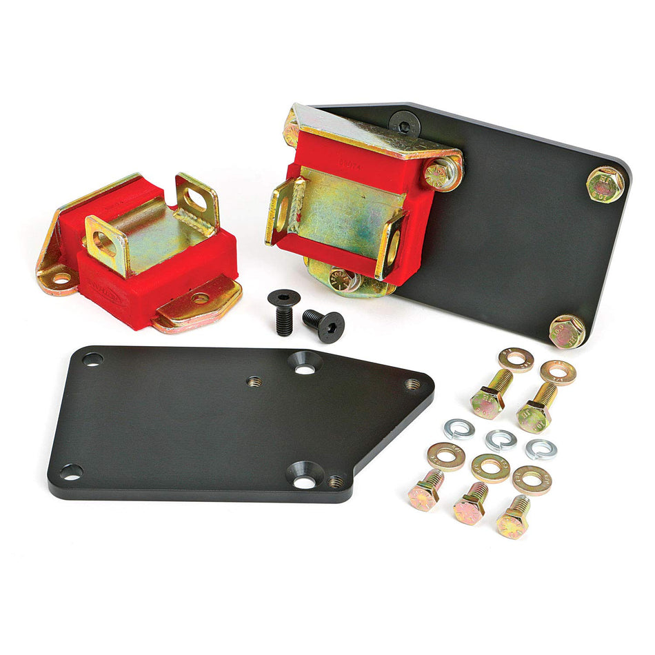 TRANS-DAPT PERFORMANCE - ENGINE SWAP KIT; LT (GEN5) INTO SB CHEVY CAR CHASSIS; 5/8" REARWARD; POLYURETHANE PADS (4524)