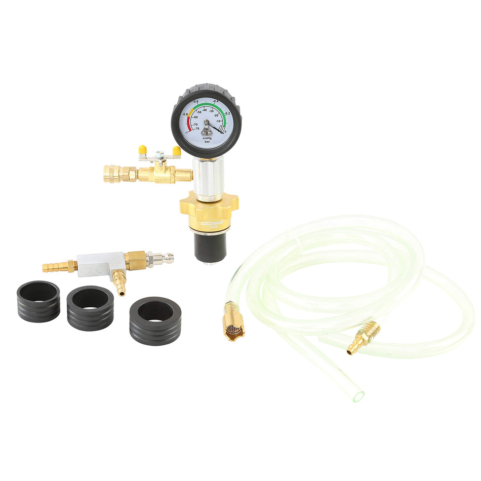 OEMTOOLS 27066 Coolant System Refiller Kit, 3 Adapters | Remove Air Trapped in Cooling System, Test Radiator and Heating Core Lines for Leaks | Fits Radiator Necks and Coolant Reservoirs
