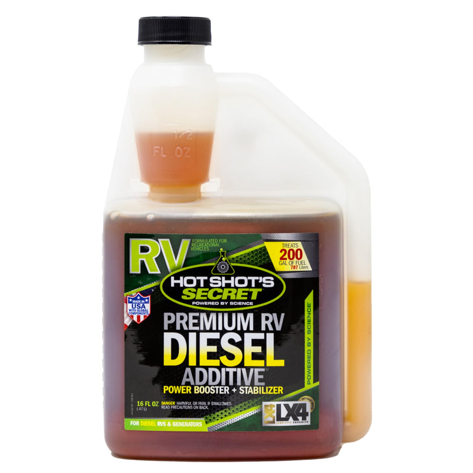 Hot Shot's Secret Premium RV Diesel Additive 16 Ounce Bottle