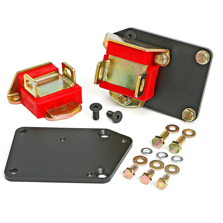 TRANS-DAPT PERFORMANCE - ENGINE SWAP KIT; LT (GEN5) INTO SB CHEVY CAR CHASSIS; 5/8" FORWARD; POLYURETHANE PADS (4521)