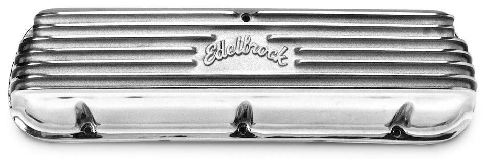 Edelbrock 4160 Classic Aluminum Finned Valve Cover