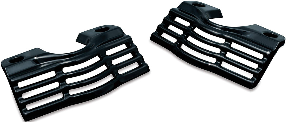 Kuryakyn 7260 Motorcycle Accent Accessory: Slotted Head Bolt Covers for 1999-2016 Harley-Davidson Motorcycles, Chrome, 1 Pair