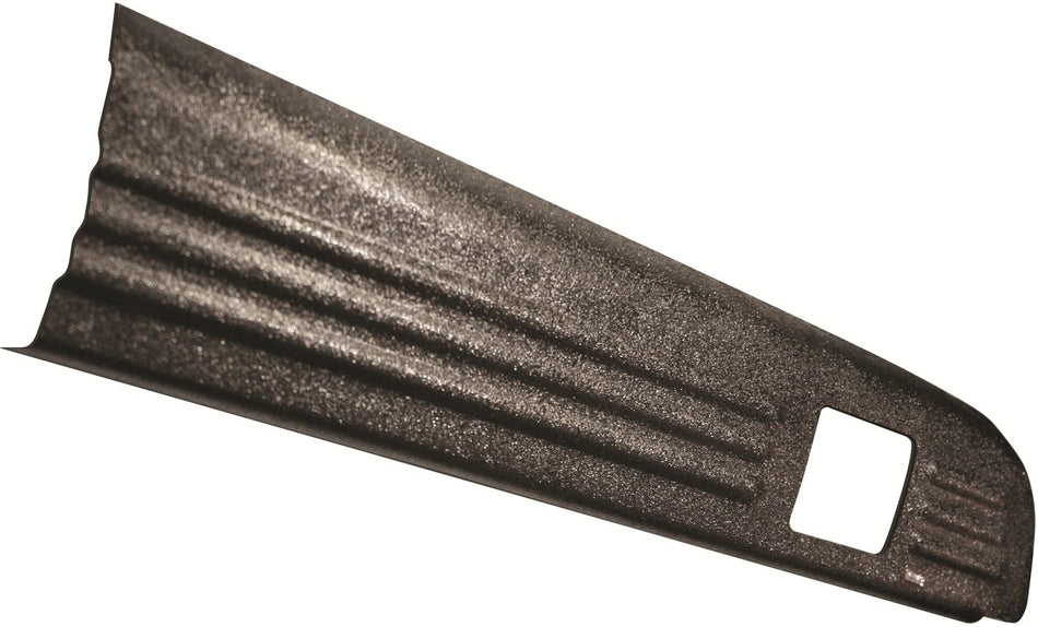 Wade 72-01601 Truck Bed Rail Caps Black Ribbed Finish with Stake Holes for 1980-1996 Ford F-150 F-250 & 1980-1998 Ford F-350 with 8ft bed (Set of 2)