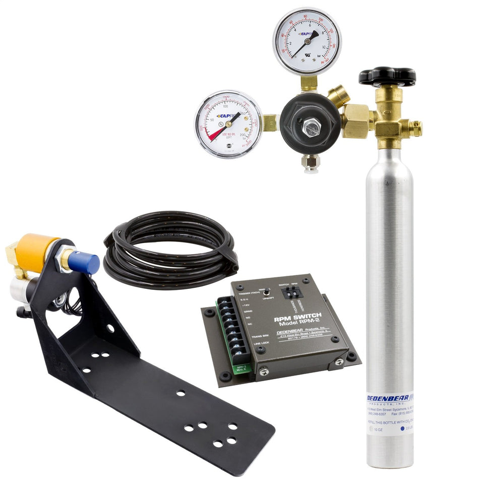 Auto Meter AS2K Shifter, CO2 (Dedenbear Kit, Co2 Bottle & Rpm Switch, 2 Speed, Pro-Stick/Quarter stick)