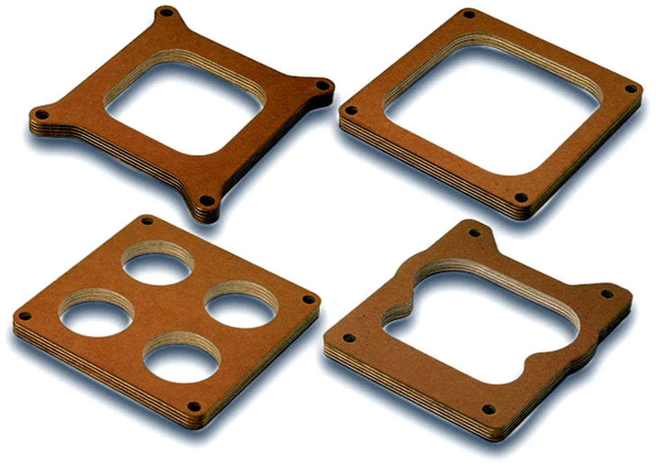 Moroso 65017 Wood Carburetor Spacer, 1/2 Thick, Fits 4500 Series Carbs, 4 Hole