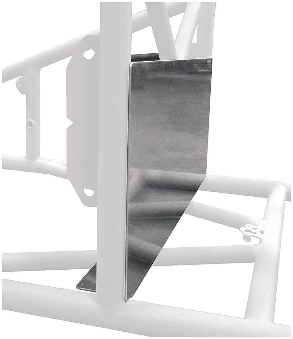 Allstar Air Box - Front - Flat - Aluminum - Natural - Sprint Car - Each