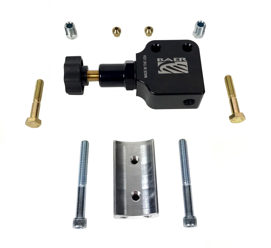BAER BRAKES 6801243-BKCZ Remaster Proportioning Valve (With Polished Bracket), 1 Pack