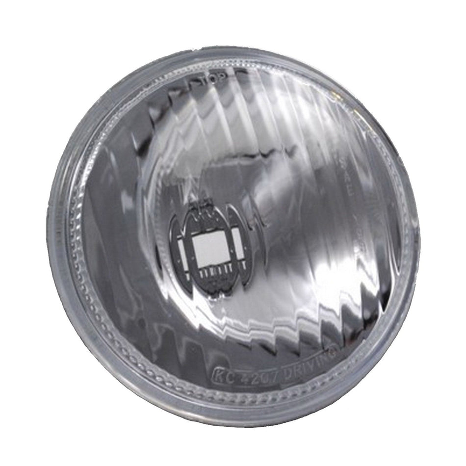 KC HiLiTES 4207 5 Replacement Driving Beam Pattern Glass Lens/Reflector with H3 Bulb Socket Adapter