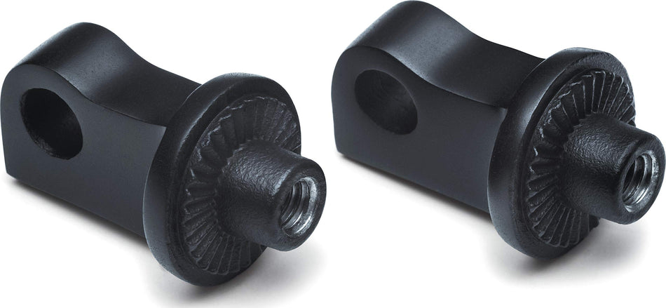 Kuryakyn Splined Peg Adapters for XL, Satin Black